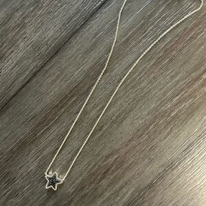 Kendra Scott Gold Necklace with Black Star Pendant